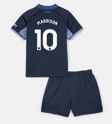 Tottenham Hotspur James Maddison #10 Koszulka Wyjazdowych Dziecięca 2023-24 Krótki Rękaw (+ Krótkie spodenki)